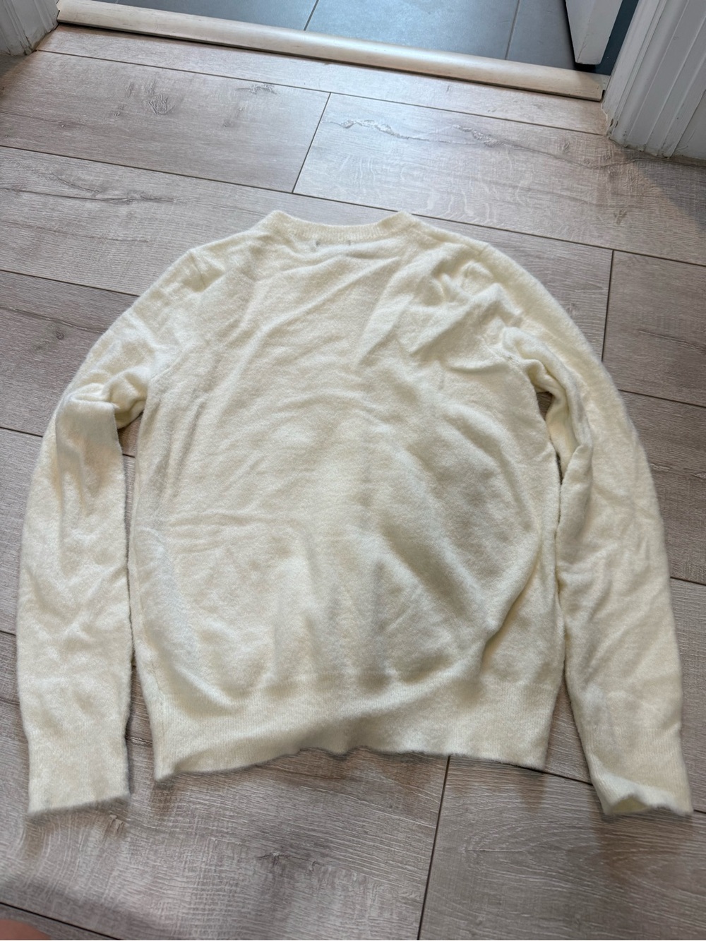 Cream Button-Up Cardigan - Picture 2 of 3